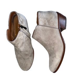 Sam Edelman Leather Chelsea Ankle Bootie | Gray Ankle Booties | Gray Boots